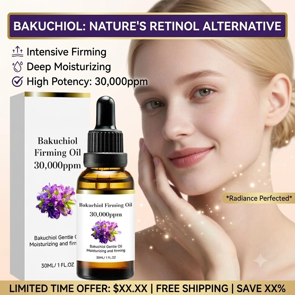 Bakuchiol Retinol Alternative - Olio Viso al Bakuchiol 30ml, Siero