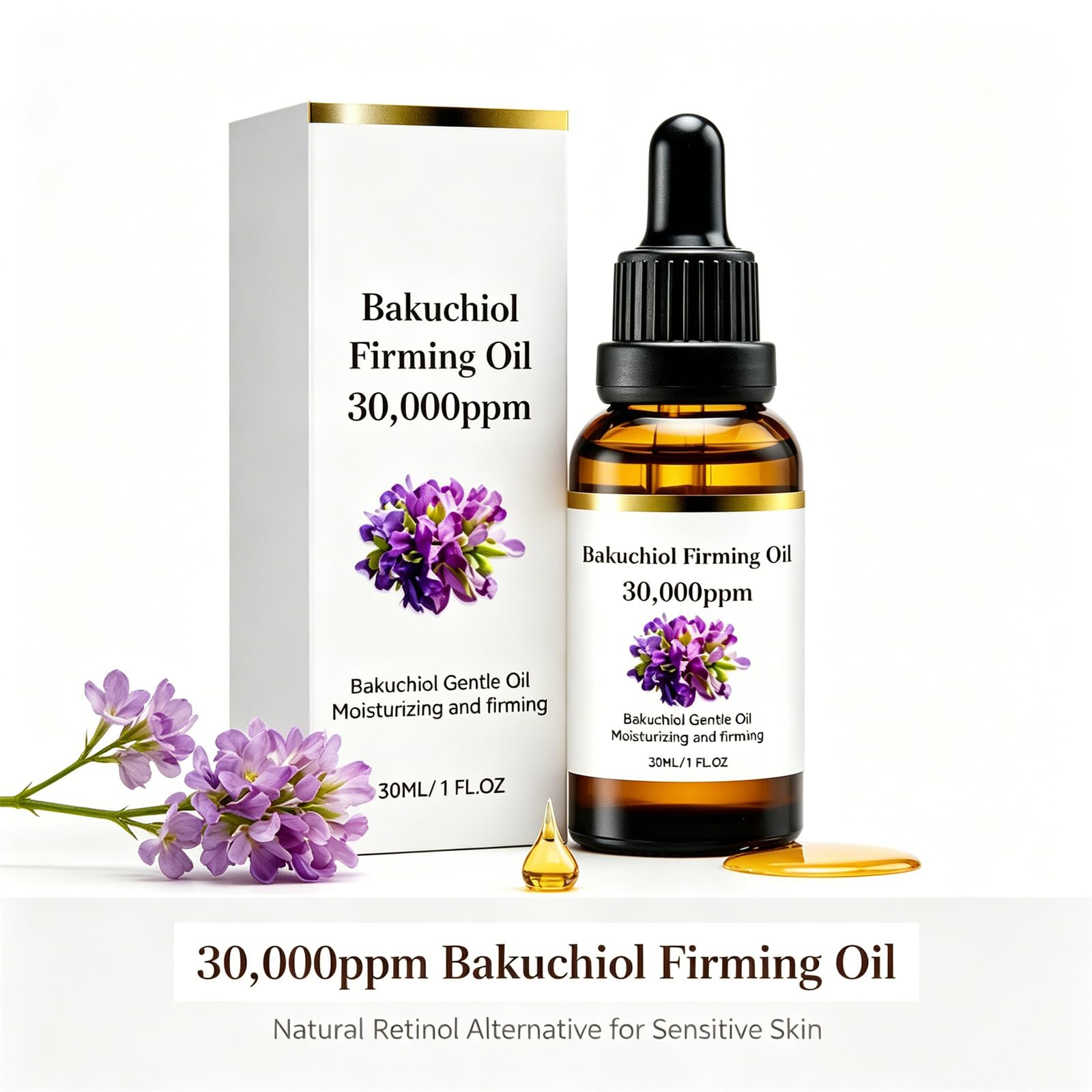 Olio Rassodante al Bakuchiol,  - Bakuchiol Retinol Alternative recensione e prezzo